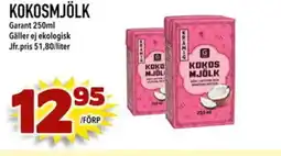 Din Mat GARANT Kokosmjölk erbjuda