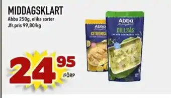 Din Mat ABBA Middagsklart erbjuda