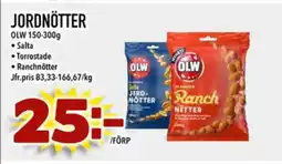 Din Mat OLW Jordnötter erbjuda