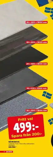 Jem&Fix Bänkskiva erbjuda