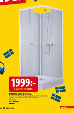 Jem&Fix Duschkabin genova erbjuda