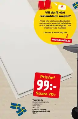 Jem&Fix Takpanel erbjuda