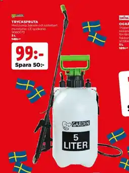 Jem&Fix GARDEN Tryckspruta erbjuda