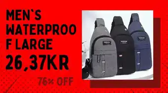 AliExpress Men's waterproo f large erbjuda