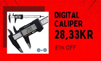 AliExpress Digital caliper erbjuda