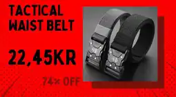 AliExpress Tactical waist belt erbjuda
