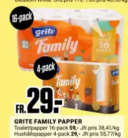 ÖoB GRITE Family papper erbjuda
