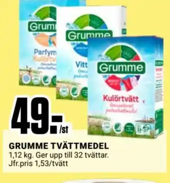 ÖoB GRUMME Tvättmedel erbjuda