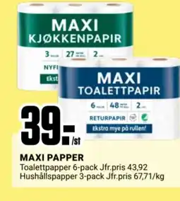 ÖoB MAXI Papper erbjuda
