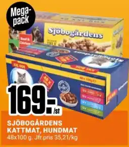 ÖoB SJÖBOGÅRDENS Kattmat, hundmat erbjuda