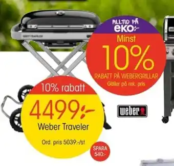 EKO Weber Traveler erbjuda