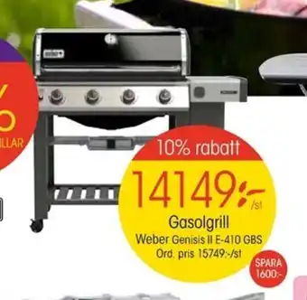 EKO Gasolgrill Weber Genisis II E-410 GBS erbjuda