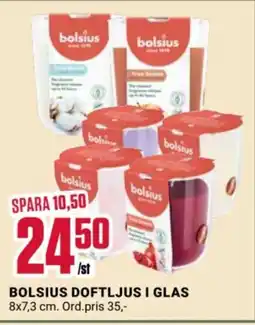 ÖoB Bolsius doftljus i glas erbjuda