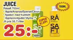 Nya Pulsen Råsaft Juice erbjuda