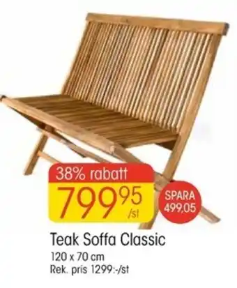 EKO Teak Soffa Classic erbjuda