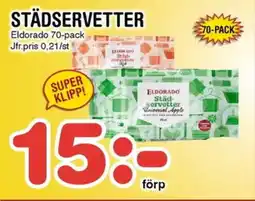 Nya Pulsen ELDORADO Städservetter erbjuda