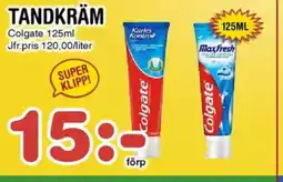 Nya Pulsen Colgate Tandkräm erbjuda