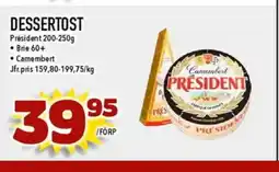 Nya Pulsen PRESIDENT Dessertost erbjuda