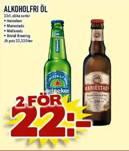 Nya Pulsen Alkoholfri öl erbjuda