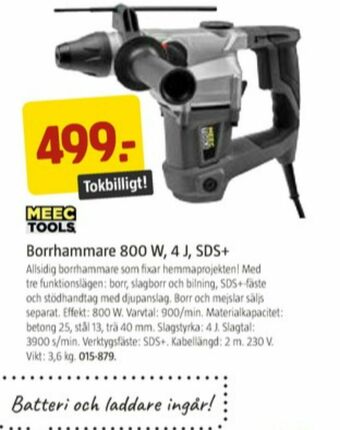 Jula Meec Tools Borrhammare erbjuda