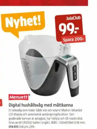 Menuett Köksvåg