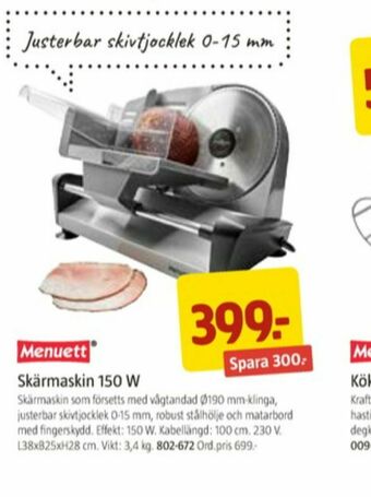 Jula Menuett Skärmaskin erbjuda