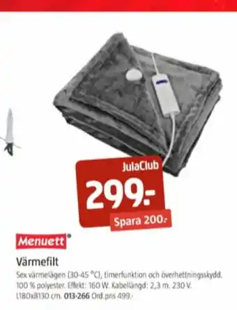 Jula Menuett Värmekudde erbjuda