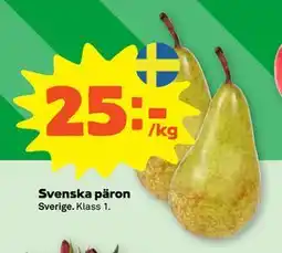 Stora Coop Svenska päron, SEK 25 erbjuda