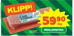 Stora Coop Fläskytterfilé, Medlemspris erbjuda