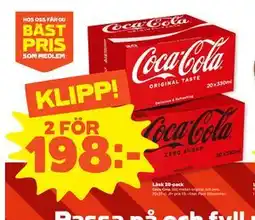 Stora Coop Läsk 20-pack, SEK 198 erbjuda