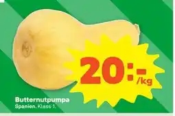 Stora Coop Butternutpumpa, SEK 20 erbjuda