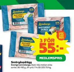 Stora Coop Smörgåspålägg, Medlemspris erbjuda