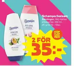 Stora Coop Schampo/balsam, SEK 35 erbjuda
