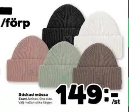 Stora Coop Stickad mössa, SEK 149 erbjuda