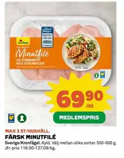 Coop Färsk minutfilé erbjuda