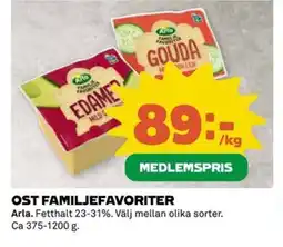 Coop ARLA Ost familjefavoriter erbjuda