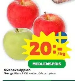 Coop Svenska äpplen erbjuda