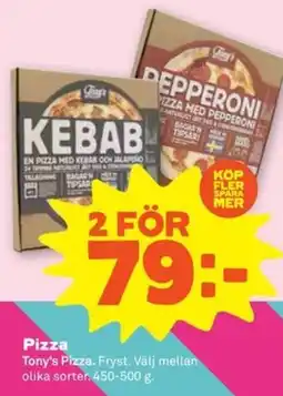 Coop Tony's Pizza erbjuda
