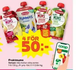 Coop Semper Fruktmums erbjuda