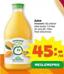 Coop Innocent Juice erbjuda