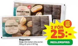Coop Coop Baguetter erbjuda