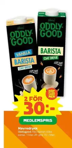 Coop Oddlygood Havredryck erbjuda