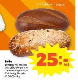 Coop Bröd erbjuda