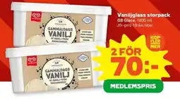 Coop GB Glace Vaniljglass storpack erbjuda