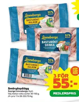 Coop Lönneberga Smörgåspålägg erbjuda