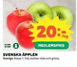 Coop Svenska äpplen erbjuda