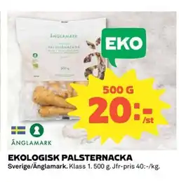 Coop Änglamark Ekologisk palsternacka erbjuda