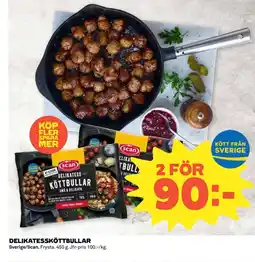 Coop SCAN Delikatessköttbullar erbjuda