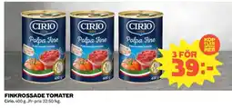 Coop CIRIO Finkrossade tomater erbjuda
