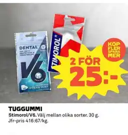 Coop Tuggummi erbjuda
